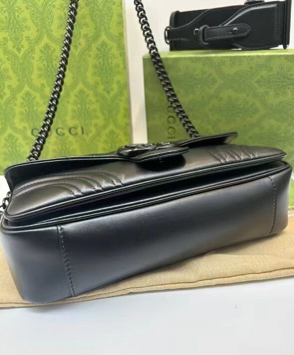 Gucci GG Marmont Shoulder Bag 734814 Black